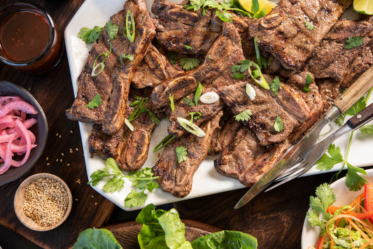 Hawaiian Short Ribs with Slaw and Rice